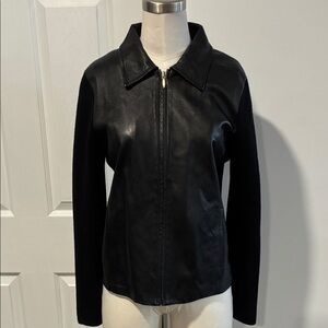 Pendleton leather with Merino wool jacket S